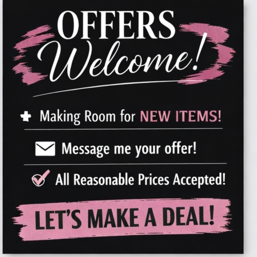 Offers Welcome!